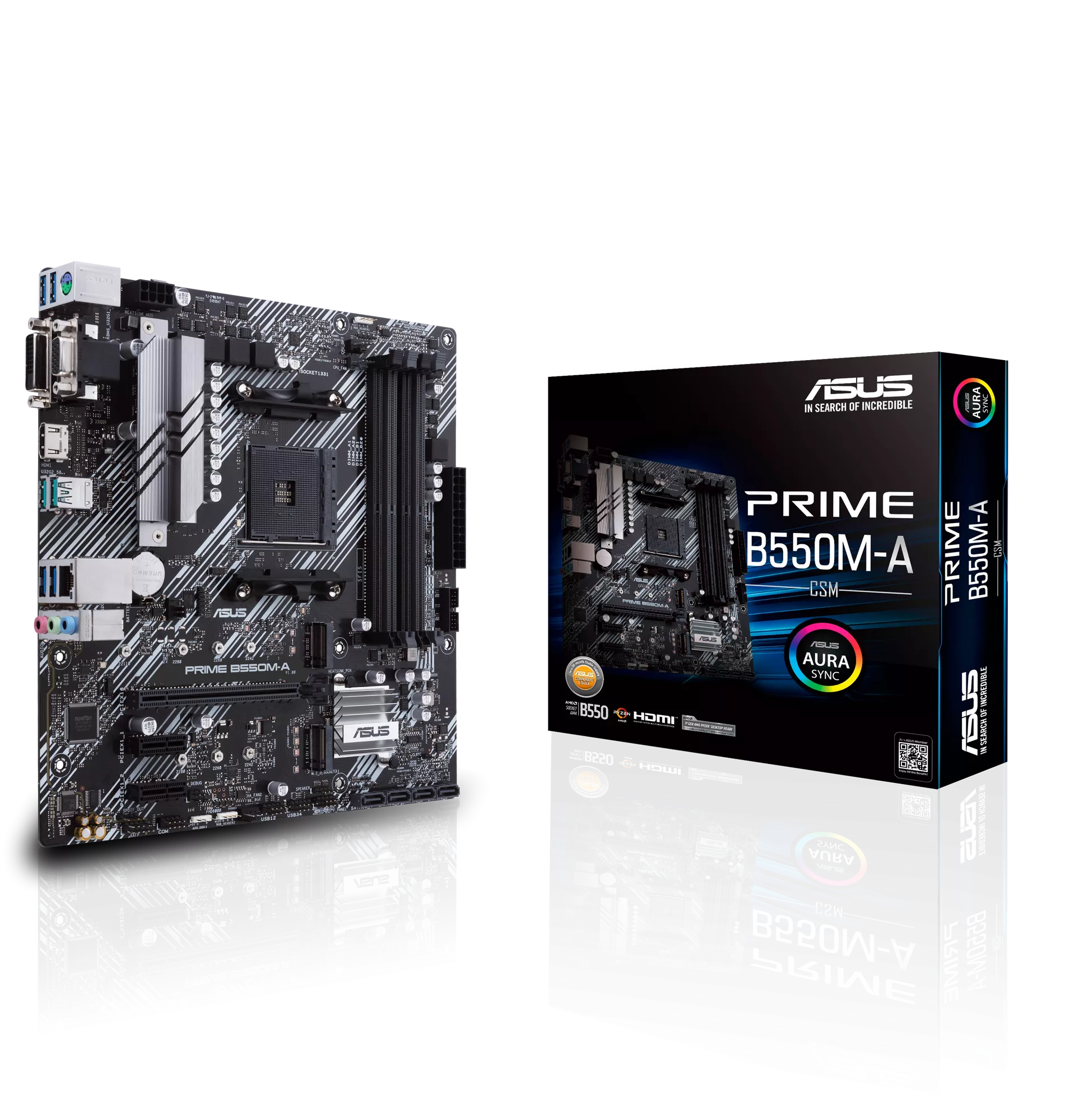 ASUS Prime B550M-A CSM Mainboard Sockel AM4