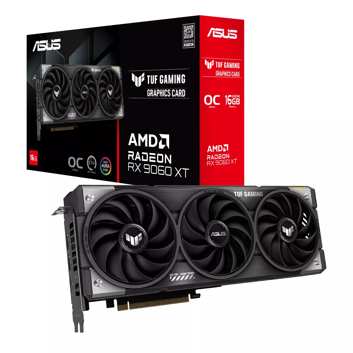 ASUS TUF Gaming Radeon RX 9060 XT OC Edition 16GB GDDR6 Gaming Grafikkarte