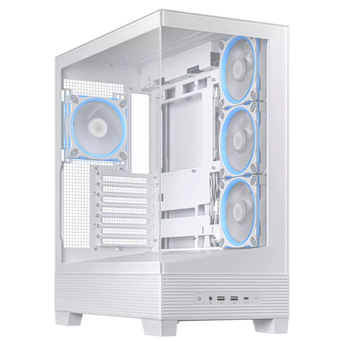 ASUS A31 PLUS TG ARGB White ATX PC Gehäuse